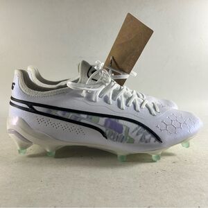 Puma King Ultimate Brilliance Women’s FG Soccer Cleats White Size 7 107328-01